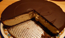 World’s Greatest Cheesecake with Chocolate Ganache