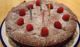 Flourless Chocolate Raspberry Cake
