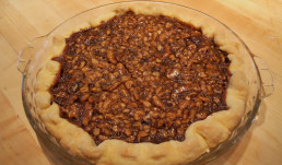 Chocolate Brandy Walnut Pie