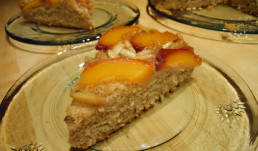 Peach and Almond Upside-Down Cake