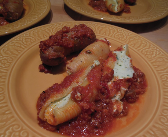 Stuffed Shells Tim and Victor's Totally Joyous Recipes