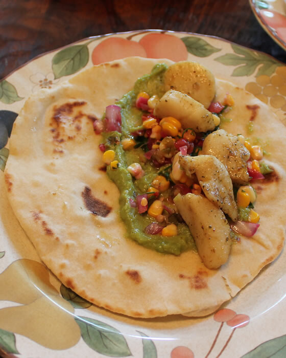 scallop tortillas