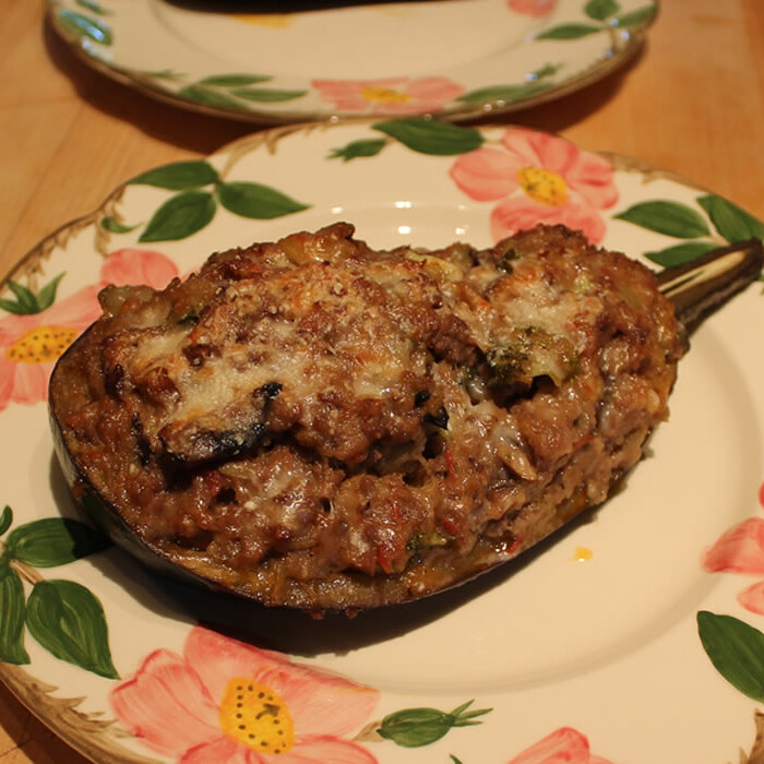 stuffed eggplant