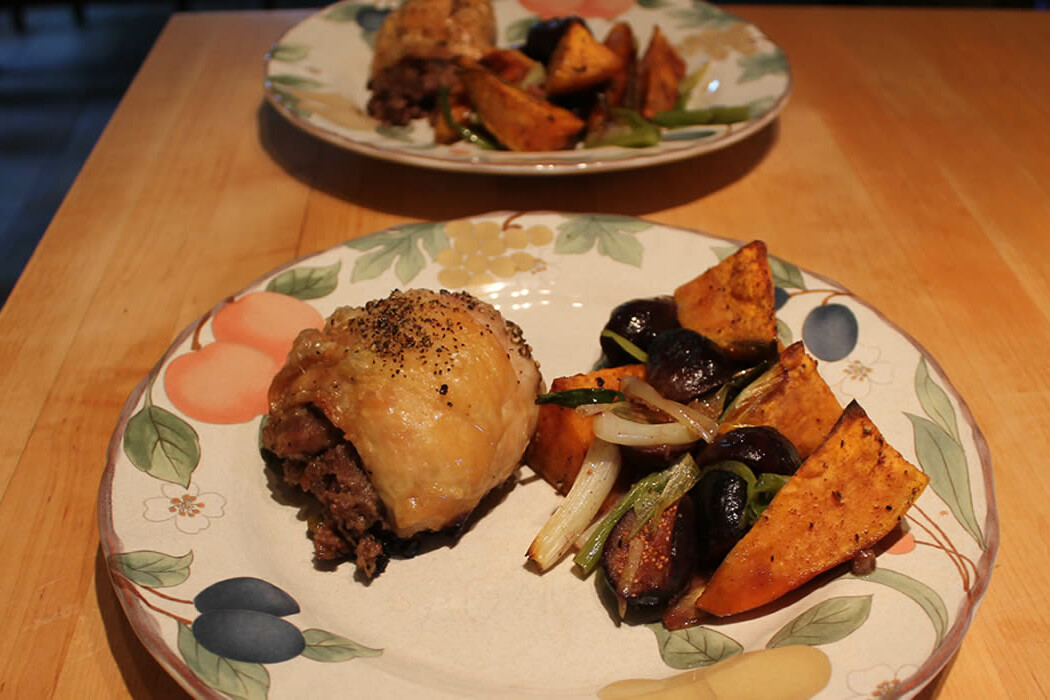 Figs, Chicken, and Sweet Potatoes