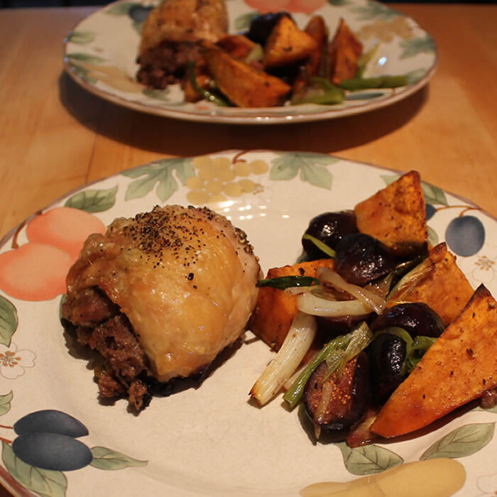 Figs, Chicken, and Sweet Potatoes