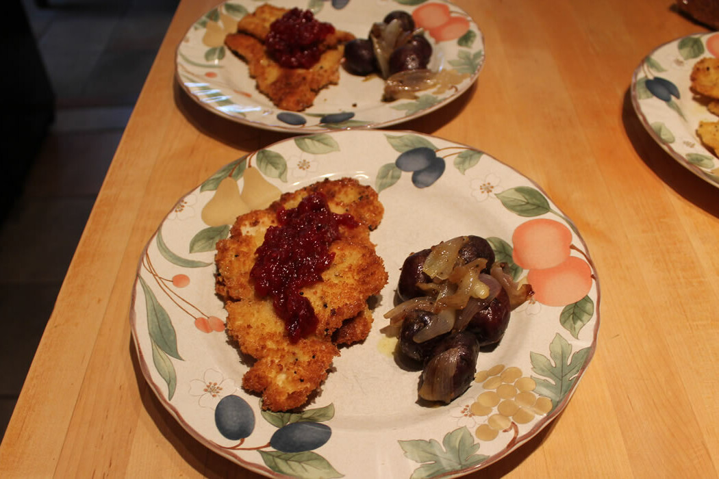Turkey Cutlets with Cranberry Pepper Jam