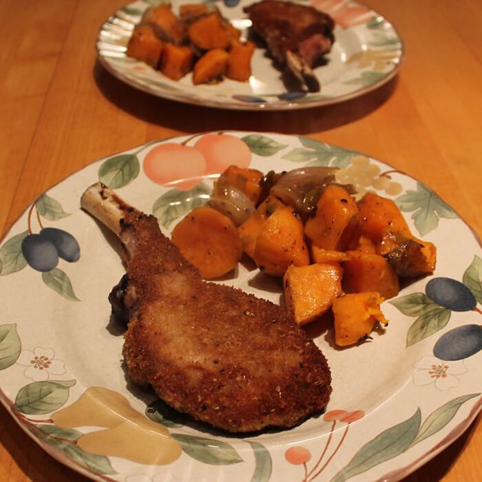 Pork Chops and Sweet Potatoes