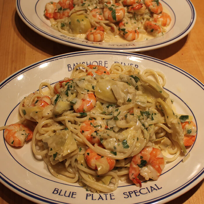 Spaghetti and Shrimp