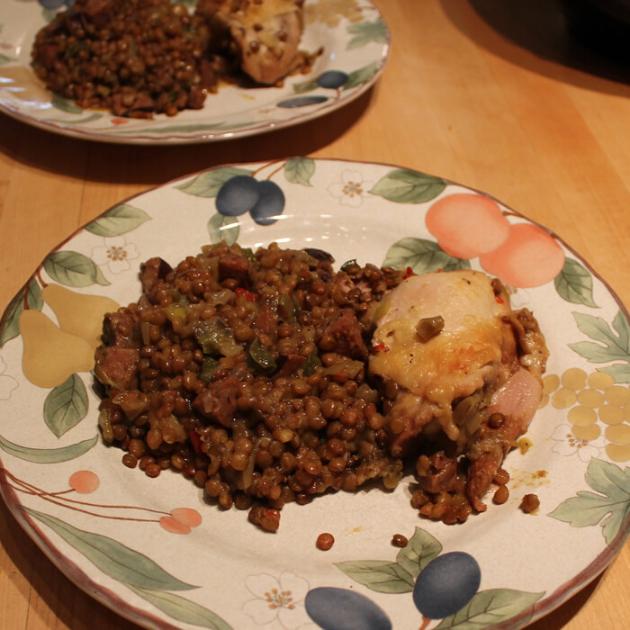Chicken and Lentils
