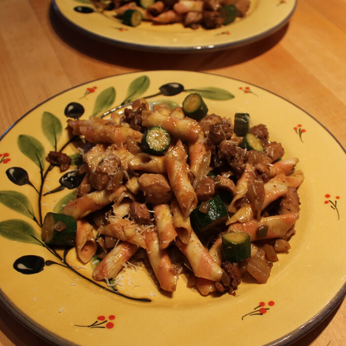 Chicken and Chorizo with Pasta