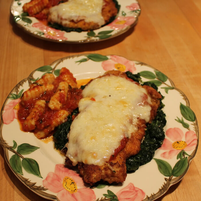 Chicken Parmesan Florentine