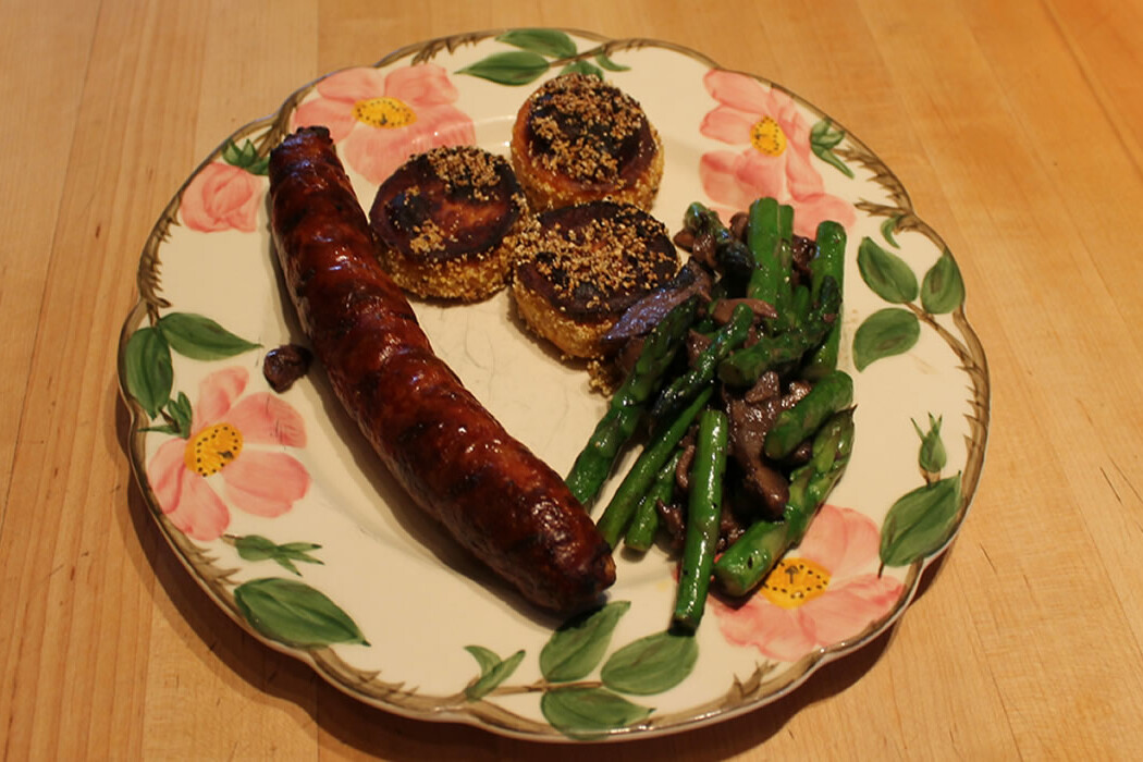 Sweet Potatoes and Sausage