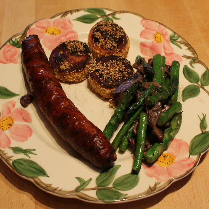 Sweet Potatoes and Sausage