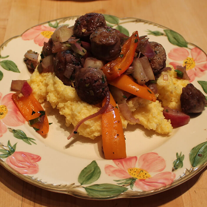 Sausage and Polenta