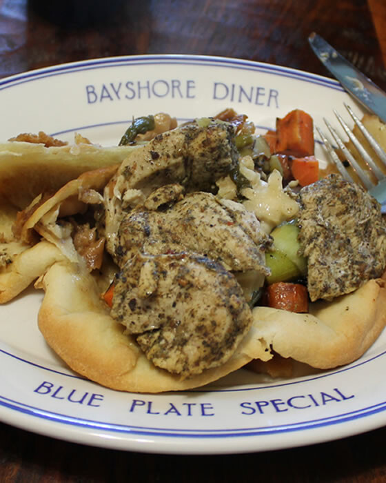 Taboun and Spiced Chicken